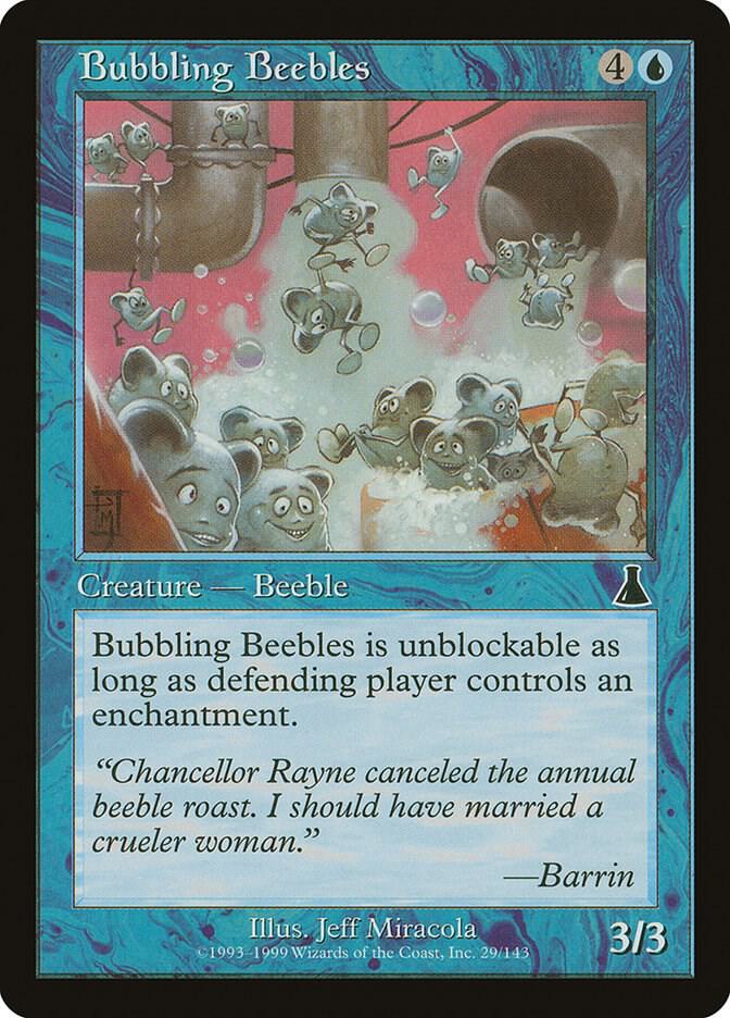 Bubbling Beebles 29 card from Urza's Destiny
