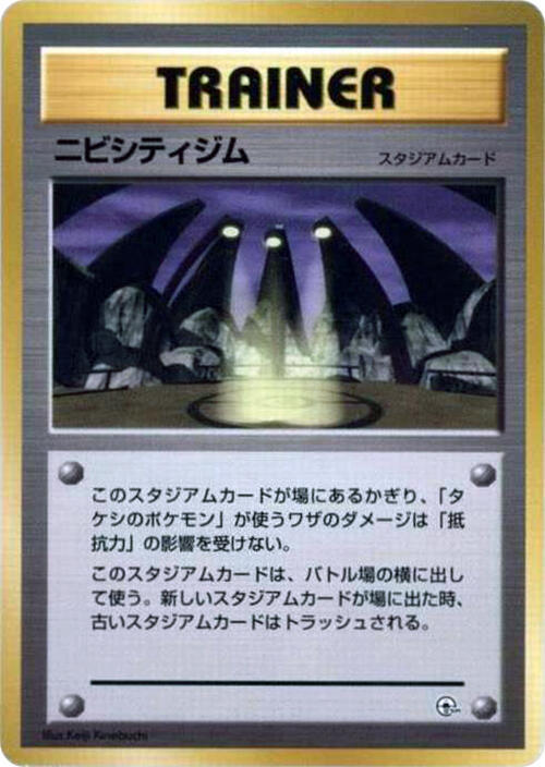 Pewter City Gym card from City Gym Decks
