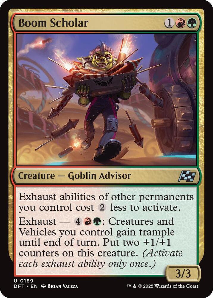 Boom Scholar 189 card from Aetherdrift