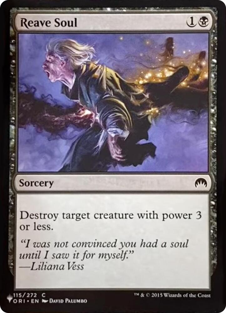 Reave Soul 115/272 card from The List Reprints