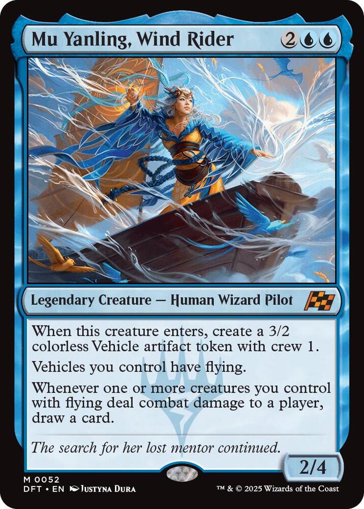 Mu Yanling, Wind Rider 52 card from Aetherdrift