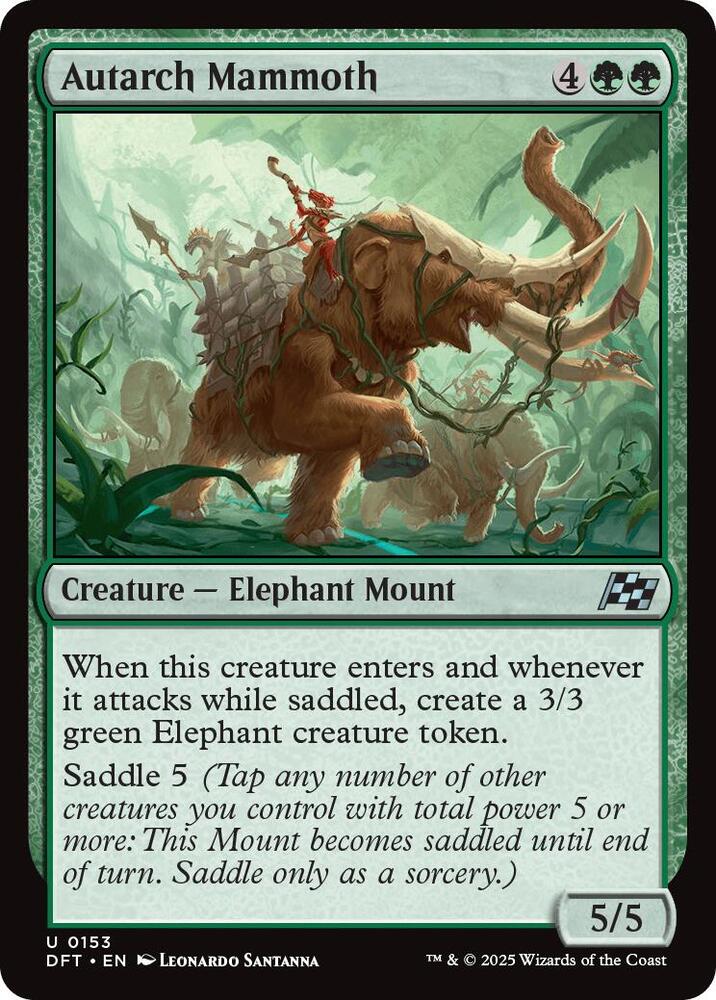 Autarch Mammoth 153 card from Aetherdrift