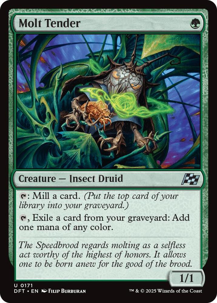 Molt Tender 171 card from Aetherdrift