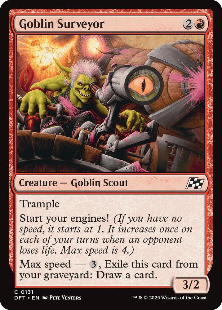 Goblin Surveyor 131 card from Aetherdrift