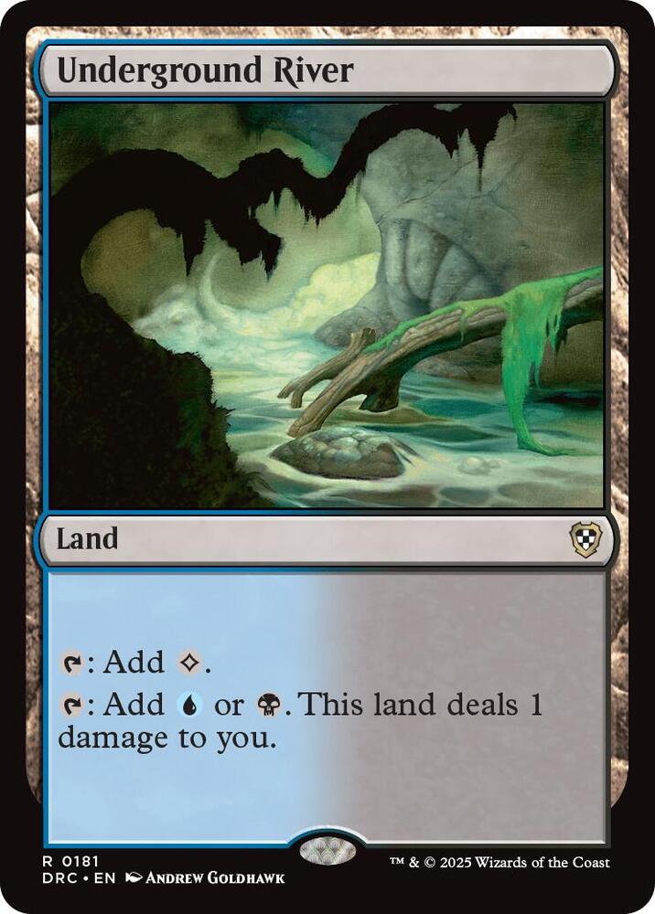 Underground River 181 card from Commander: Aetherdrift