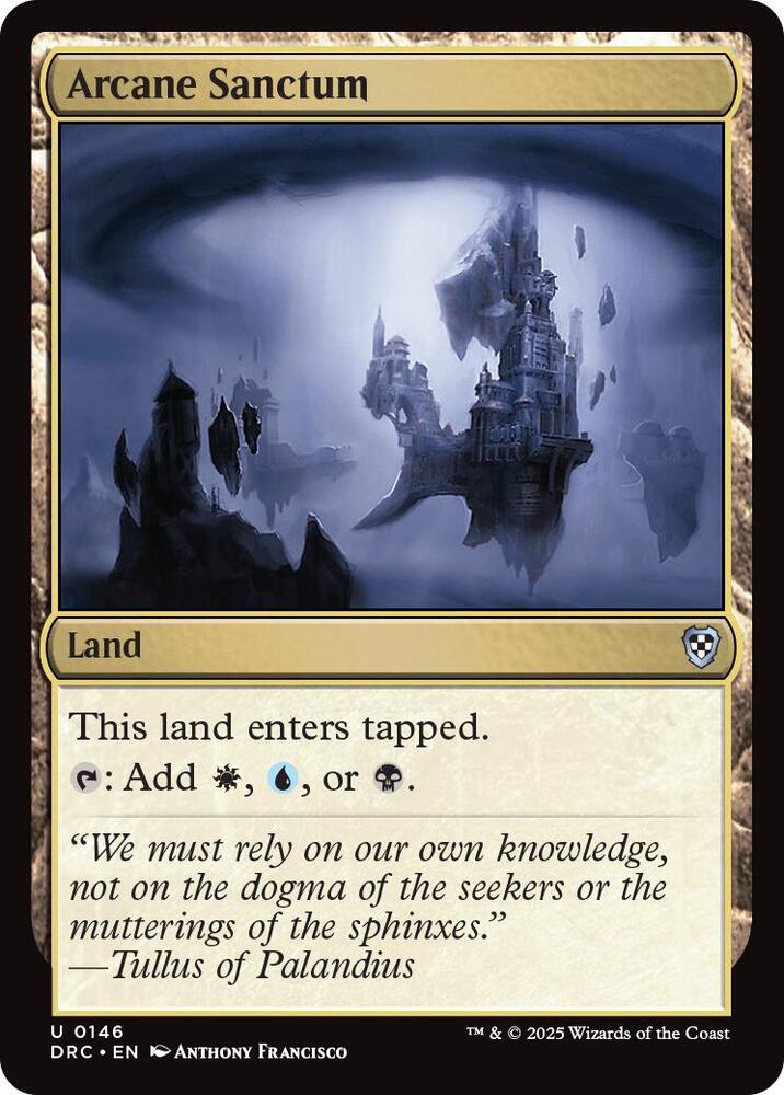 Arcane Sanctum 146 card from Commander: Aetherdrift