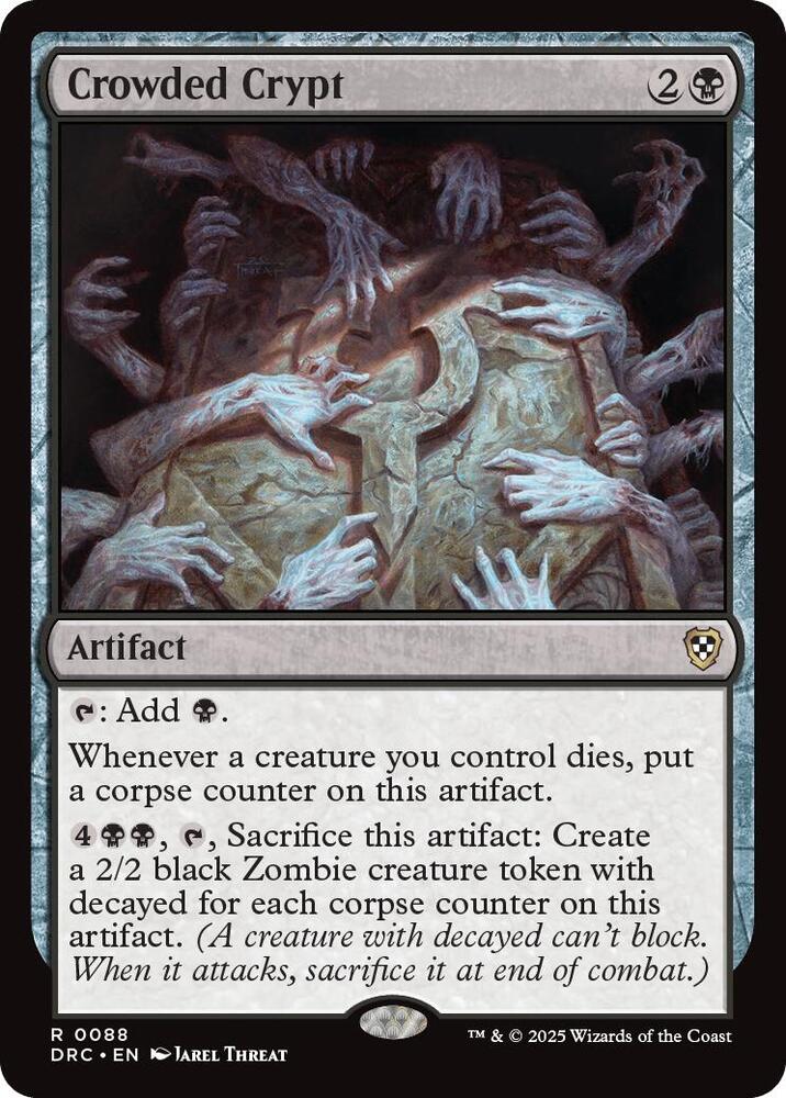 Crowded Crypt 88 card from Commander: Aetherdrift