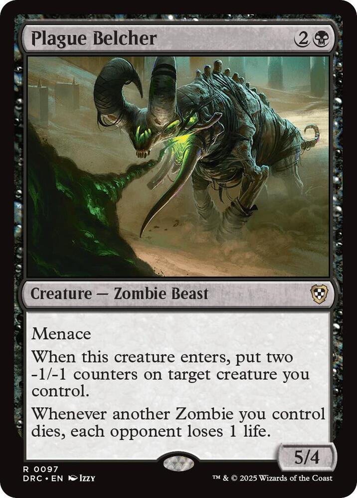 Plague Belcher 97 card from Commander: Aetherdrift
