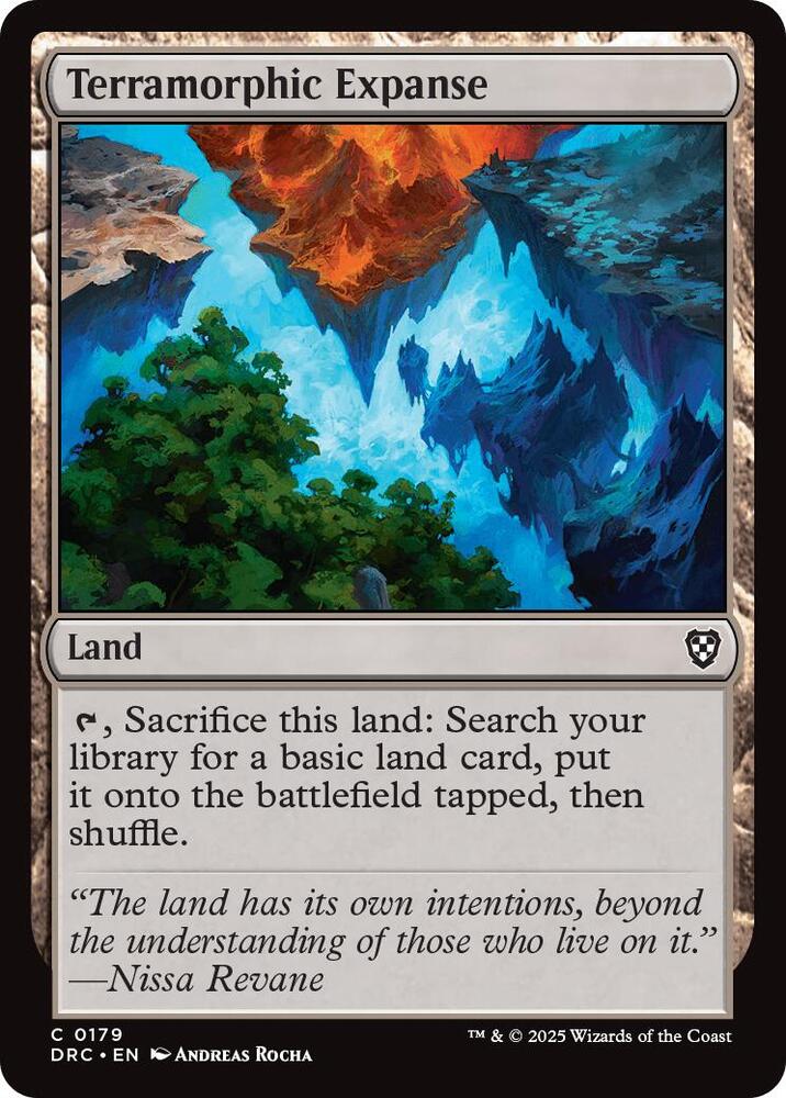 Terramorphic Expanse 179 card from Commander: Aetherdrift
