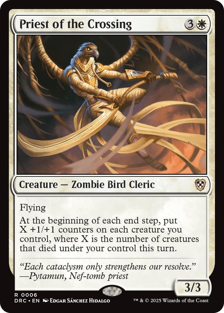 Priest of the Crossing 6 card from Commander: Aetherdrift