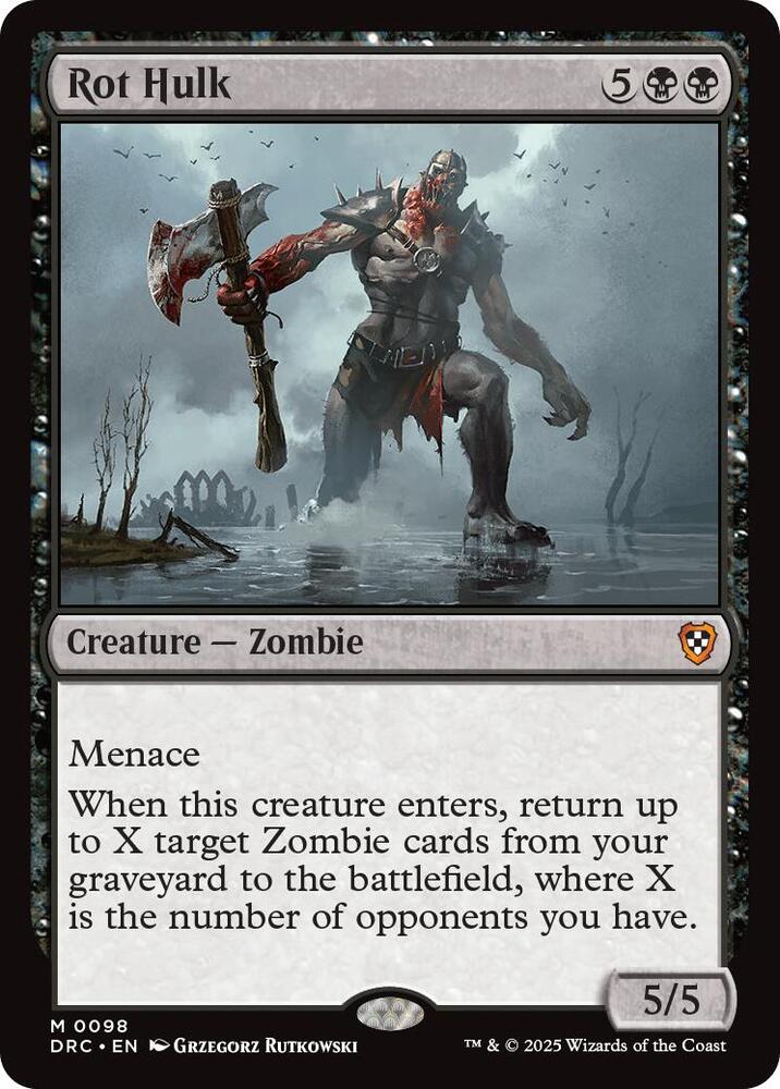 Rot Hulk 98 card from Commander: Aetherdrift