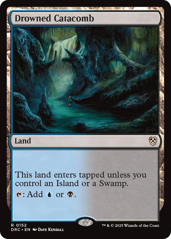 Drowned Catacomb 152 card from Commander: Aetherdrift