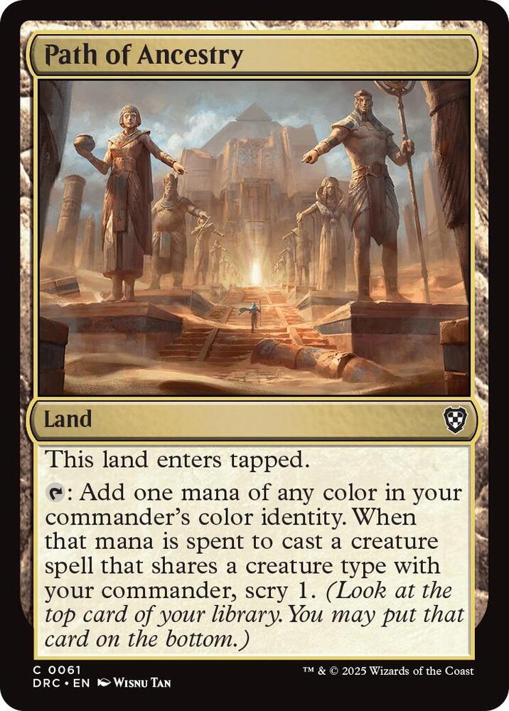 Path of Ancestry 61 card from Commander: Aetherdrift