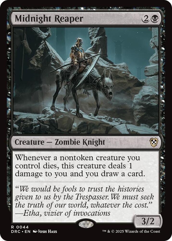 Midnight Reaper 44 card from Commander: Aetherdrift