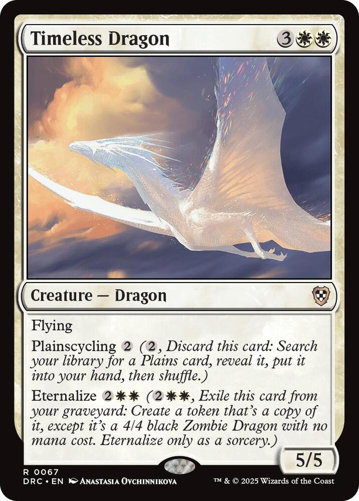 Timeless Dragon 67 card from Commander: Aetherdrift