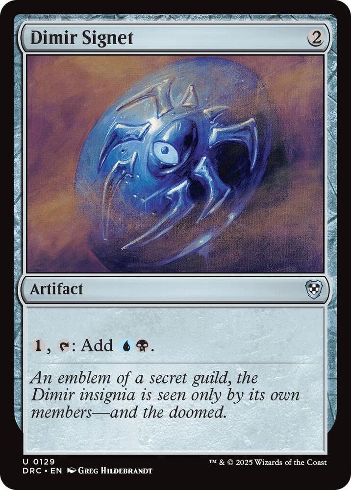 Dimir Signet 129 card from Commander: Aetherdrift