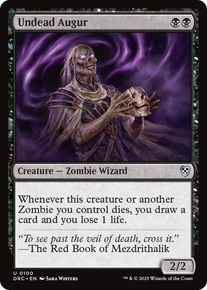 Undead Augur 100 card from Commander: Aetherdrift