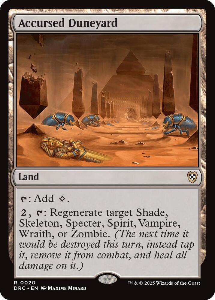 Accursed Duneyard 20 card from Commander: Aetherdrift