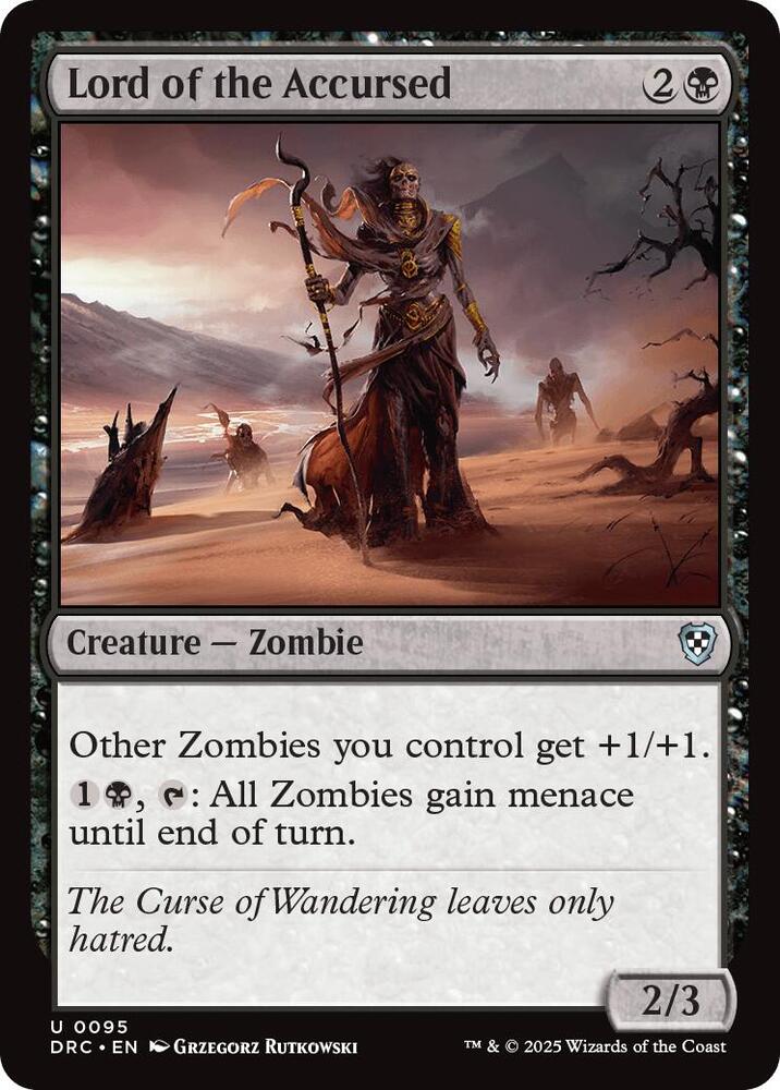 Lord of the Accursed 95 card from Commander: Aetherdrift