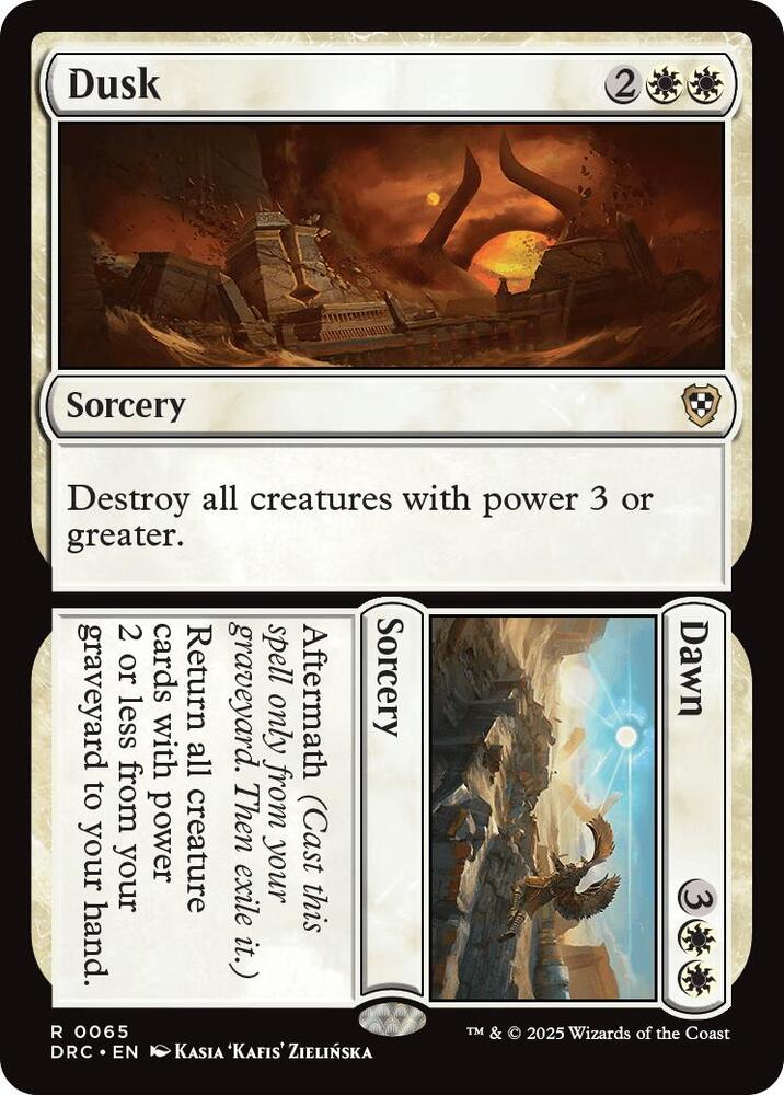 Dusk // Dawn 65 card from Commander: Aetherdrift