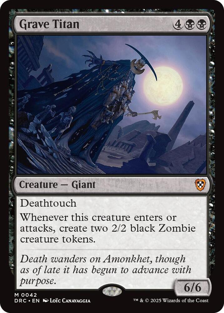 Grave Titan 42 card from Commander: Aetherdrift