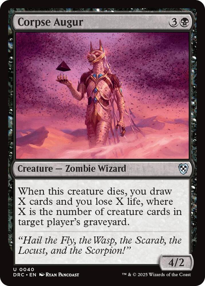 Corpse Augur 40 card from Commander: Aetherdrift