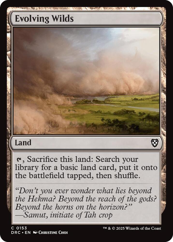 Evolving Wilds 153 card from Commander: Aetherdrift