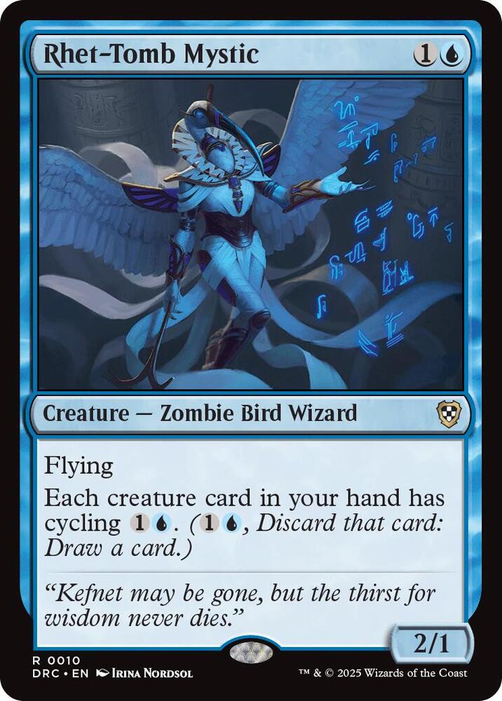 Rhet-Tomb Mystic 10 card from Commander: Aetherdrift