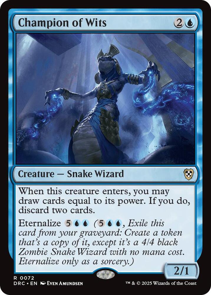 Champion of Wits 72 card from Commander: Aetherdrift