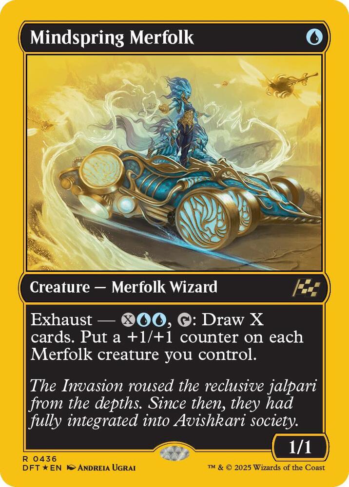 Mindspring Merfolk (First-Place Foil) 436 card from Aetherdrift