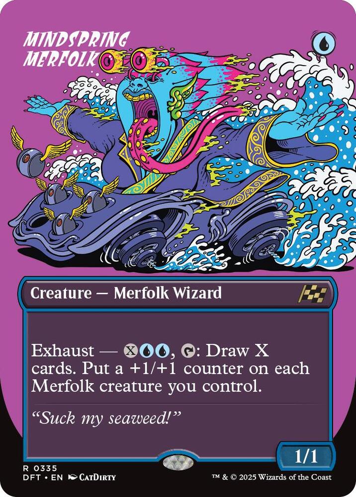 Mindspring Merfolk (Borderless) 335 card from Aetherdrift