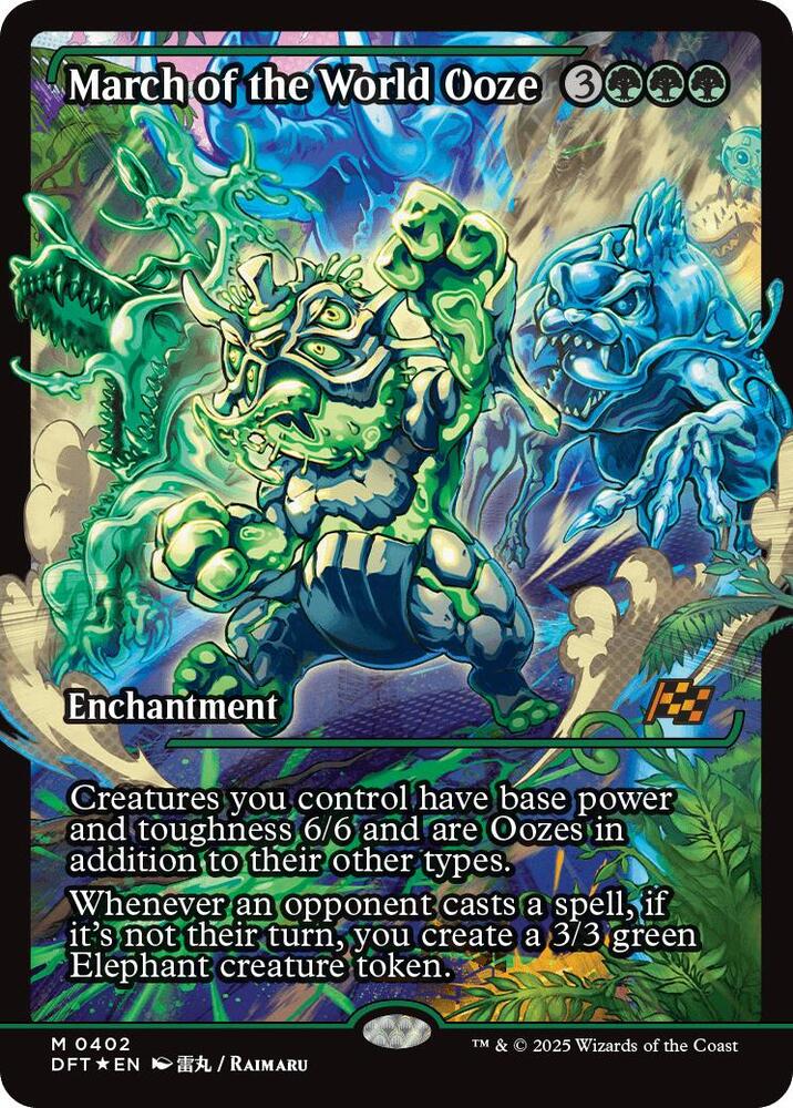 March of the World Ooze (Showcase) 402 card from Aetherdrift
