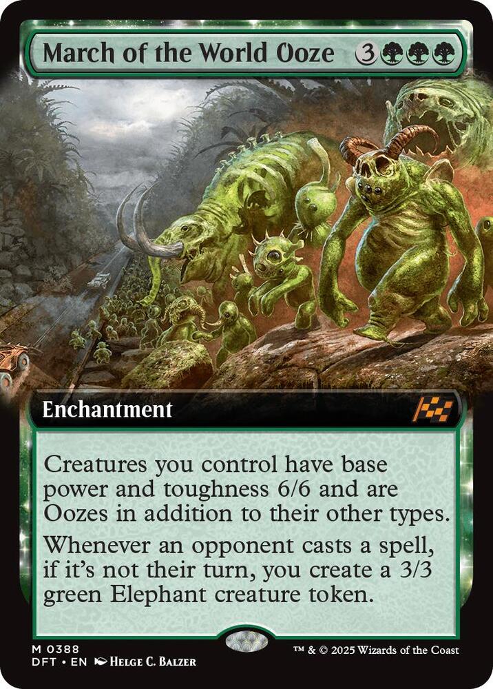 March of the World Ooze (Extended Art) 388 card from Aetherdrift