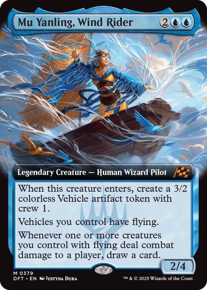 Mu Yanling, Wind Rider (Extended Art) 379 card from Aetherdrift