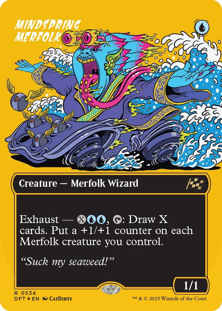 Mindspring Merfolk (Borderless) (First-Place Foil) 534 card from Aetherdrift