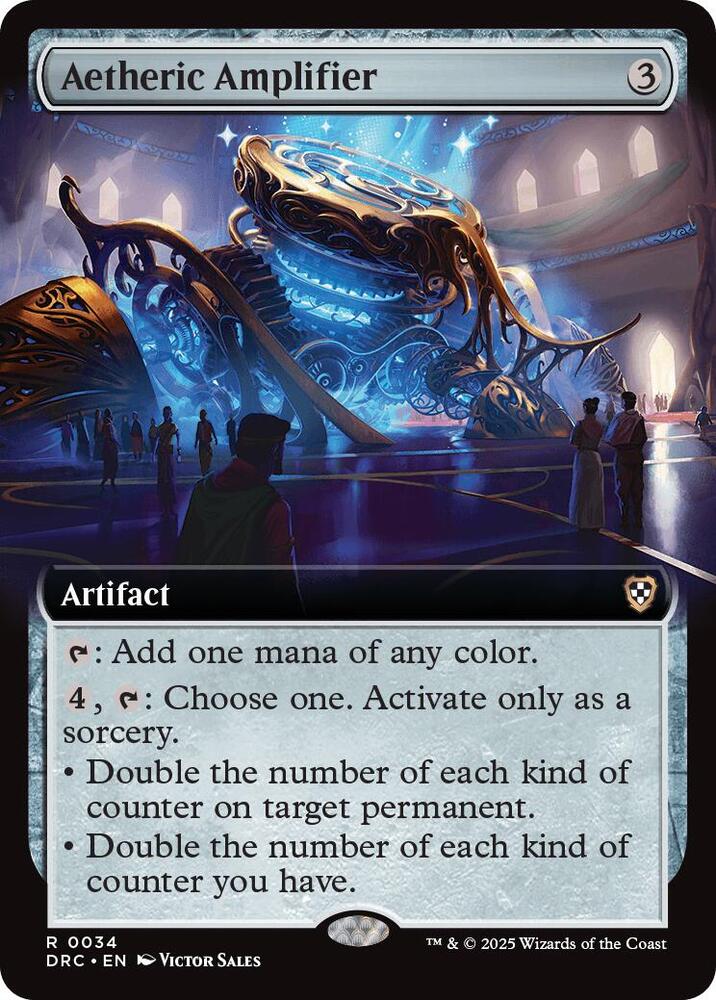 Aetheric Amplifier (Extended Art) 34 card from Commander: Aetherdrift