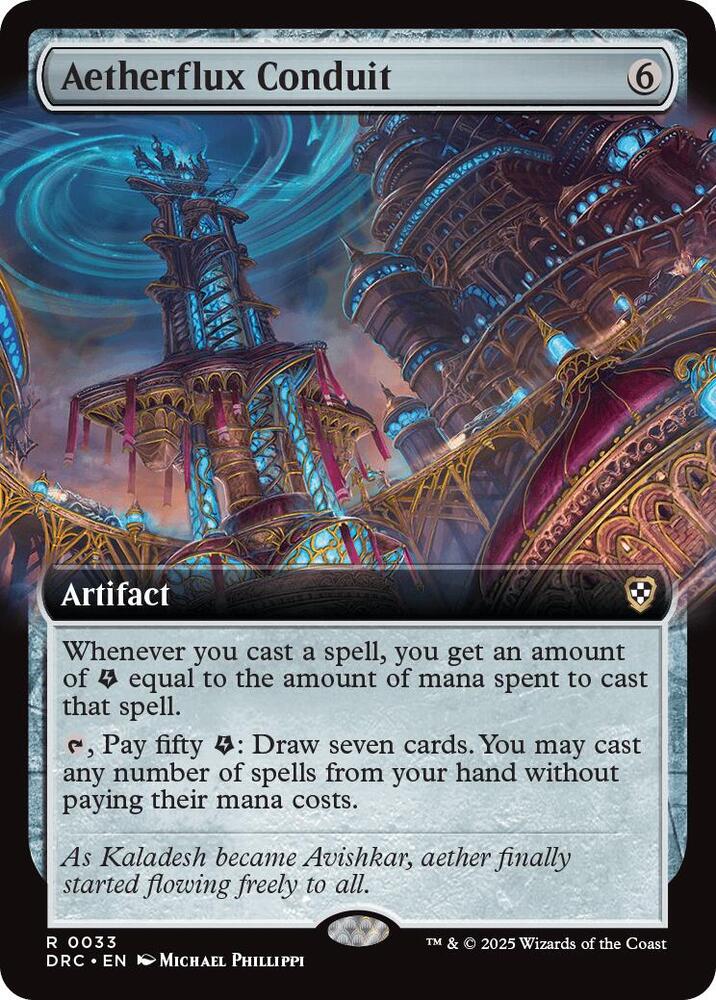 Aetherflux Conduit (Extended Art) 33 card from Commander: Aetherdrift