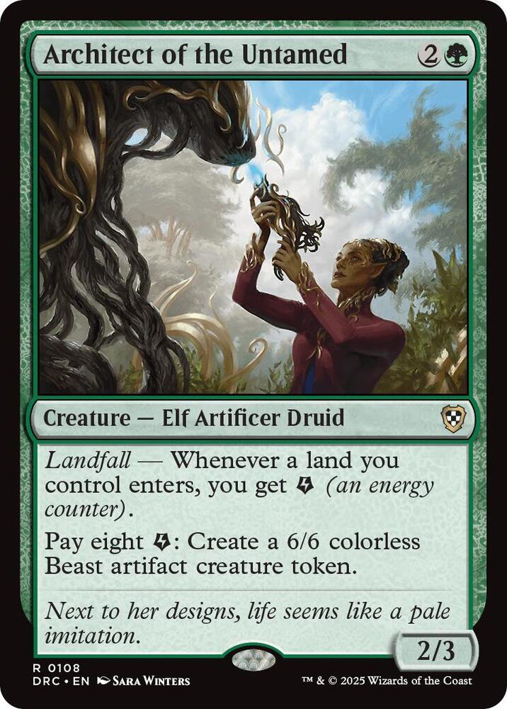 Architect of the Untamed 108 card from Commander: Aetherdrift