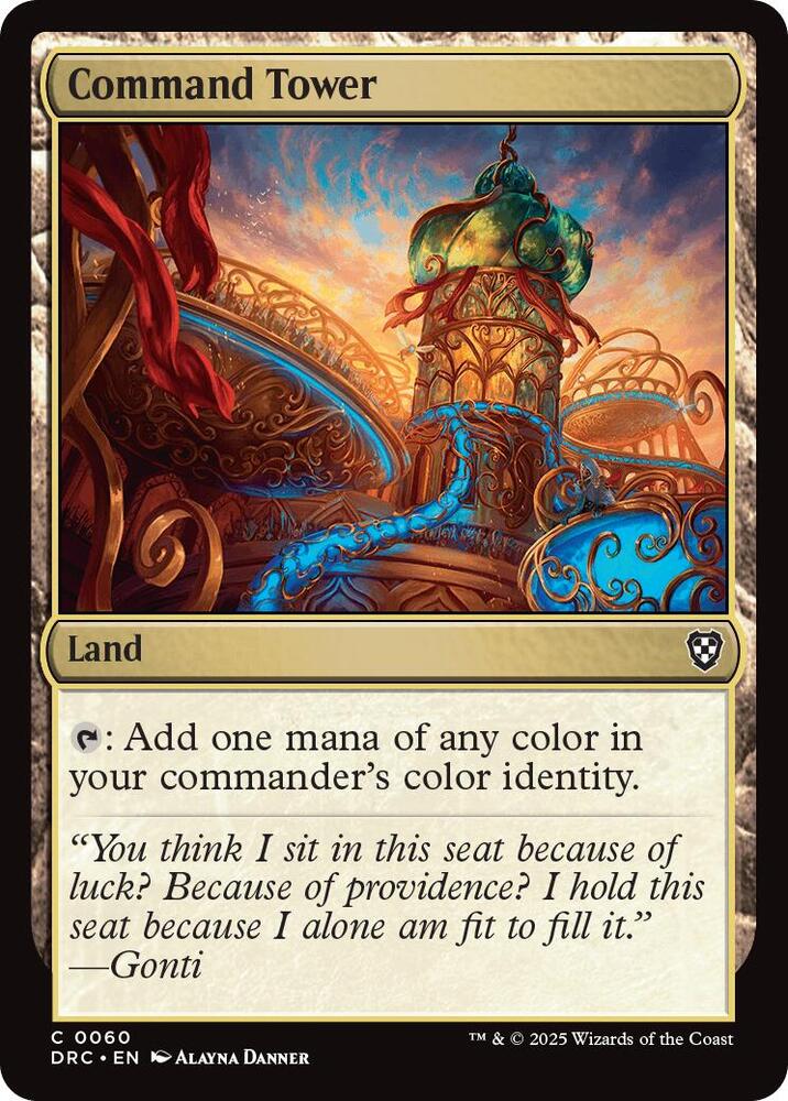 Command Tower 60 card from Commander: Aetherdrift