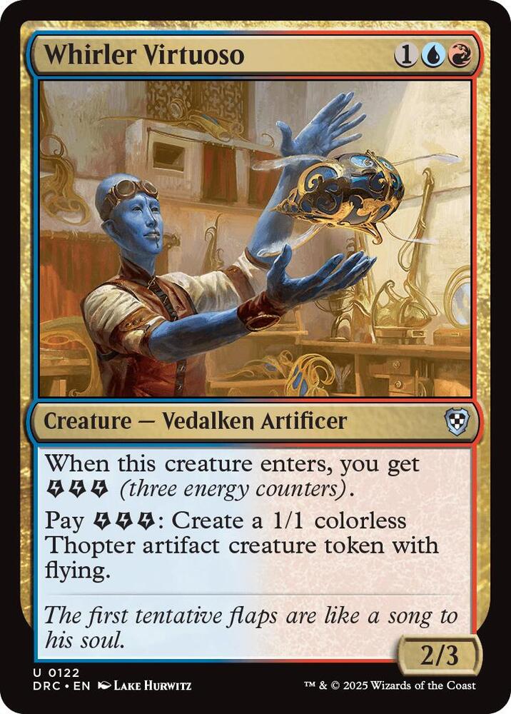 Whirler Virtuoso 122 card from Commander: Aetherdrift