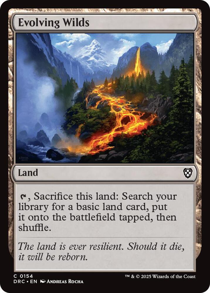 Evolving Wilds 154 card from Commander: Aetherdrift
