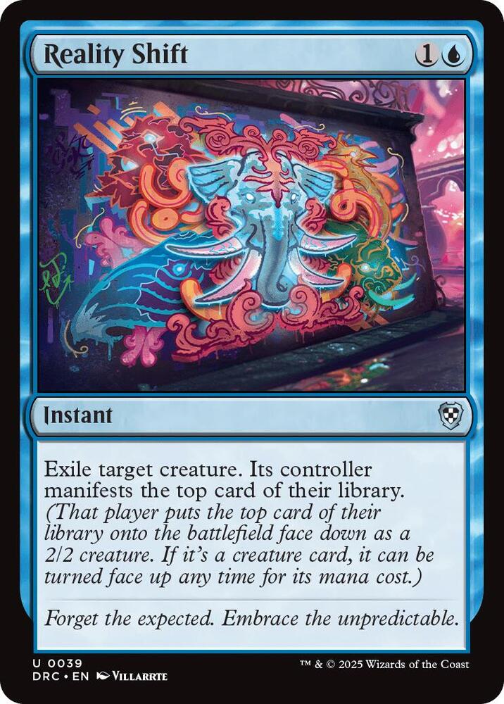 Reality Shift 39 card from Commander: Aetherdrift