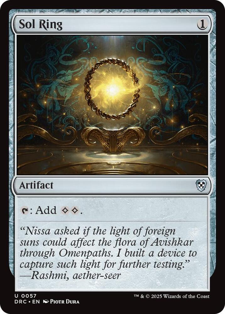 Sol Ring 57 card from Commander: Aetherdrift