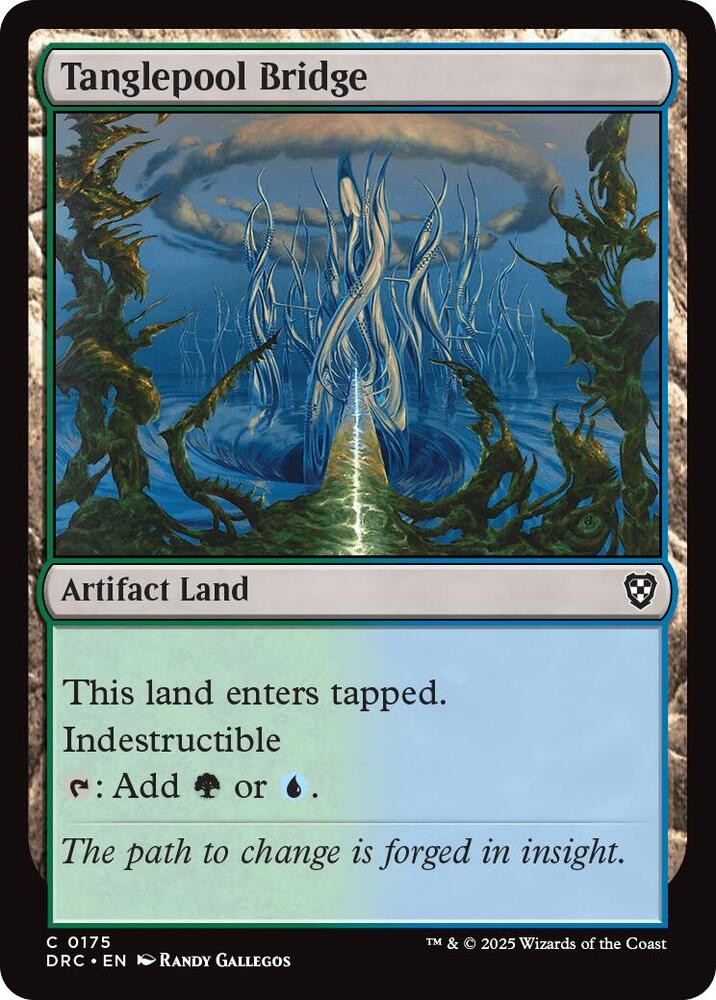 Tanglepool Bridge 175 card from Commander: Aetherdrift
