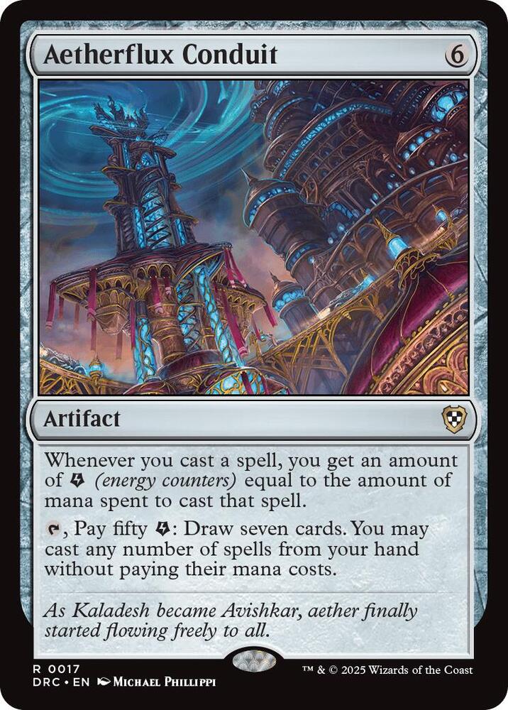 Aetherflux Conduit 17 card from Commander: Aetherdrift