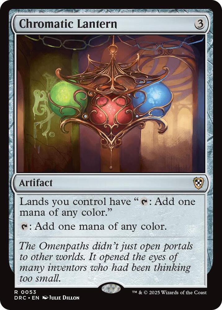 Chromatic Lantern 53 card from Commander: Aetherdrift