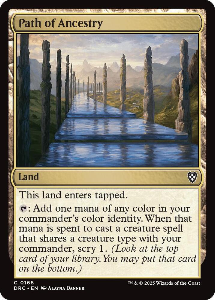 Path of Ancestry 166 card from Commander: Aetherdrift