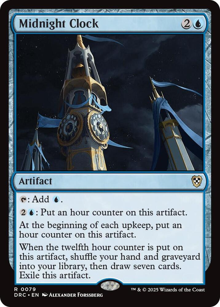 Midnight Clock 79 card from Commander: Aetherdrift