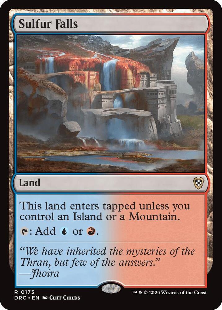 Sulfur Falls 173 card from Commander: Aetherdrift