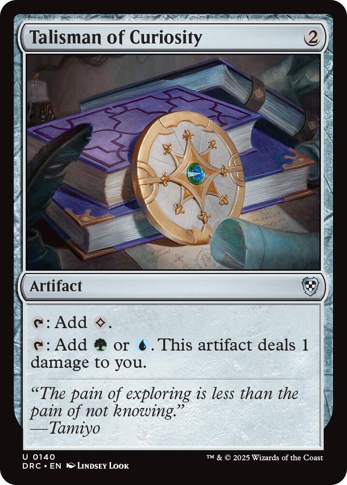 Talisman of Curiosity 140 card from Commander: Aetherdrift